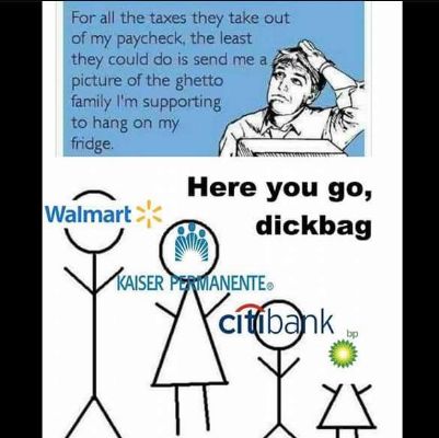 corporate welfare - you're supporting it